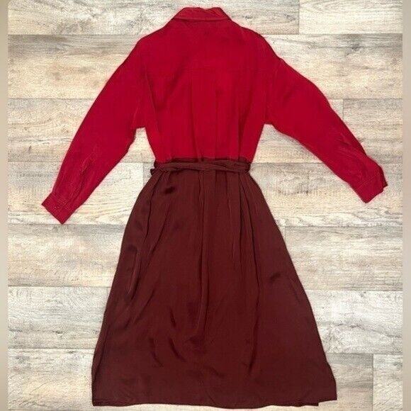 ZARA LIMITED EDITION!!! Color Block Midi Dress with Tie NWT - Picture 15 of 16